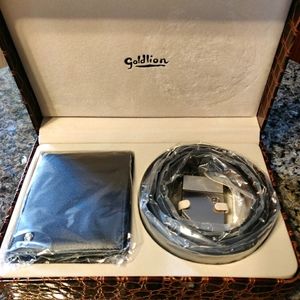 Goldlion Wallet and Belt Gift set